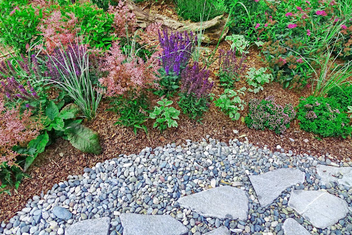 Landscaping Design With Mulch And Stone | Landscape Improvements