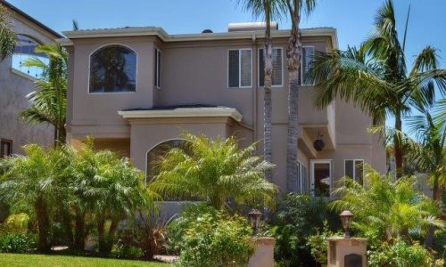 Florida Home with Palm Trees